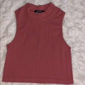 Sleeveless crop top